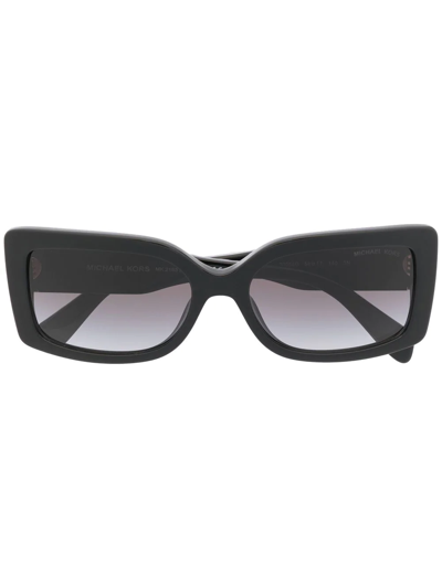 Michael Kors Corfu Rectangle-frame Sunglasses In Black