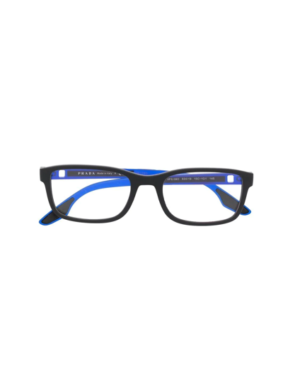 Prada Rectangular-frame Glasses In Blue