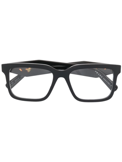 Prada Pr10yv Square-frame Optical Glasses In Black