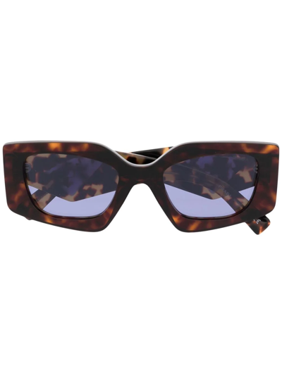 Prada Square-frame Sunglasses In Brown