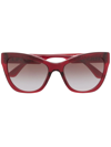 Versace Women's Cat Eye Sunglasses, 56mm In Tansparent