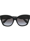 Michael Kors Oversize Rounded Sunglasses In Black