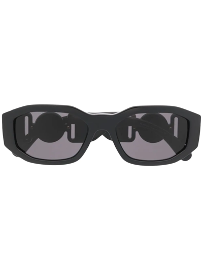 Versace Square-frame Sunglasses In Black