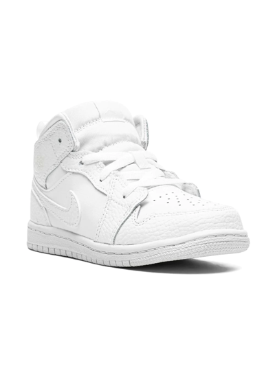 Jordan Babies' Air  1 Mid Sneakers In White