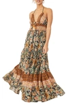 Free People Real Love Paisley Print Maxi Cami Dress In Multi In Twilight Combo