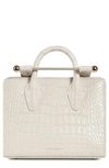 STRATHBERRY NANO CROC EMBOSSED LEATHER TOTE