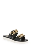 Michael Michael Kors Women's Scarlett Double Chain Platform Slide Sandals In Black