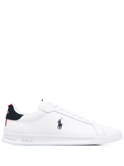 Polo Ralph Lauren Ct Low-top Sneakers In Weiss