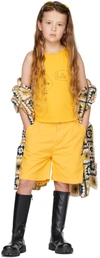 The Campamento Kids Yellow Flower Shorts In Yellow