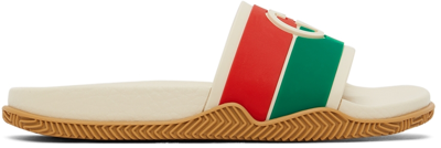 Gucci Kids' Children's Interlocking G Slide Sandal In Ivory