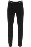 Givenchy 4g Zip Detail Slim Fit Jeans In Black