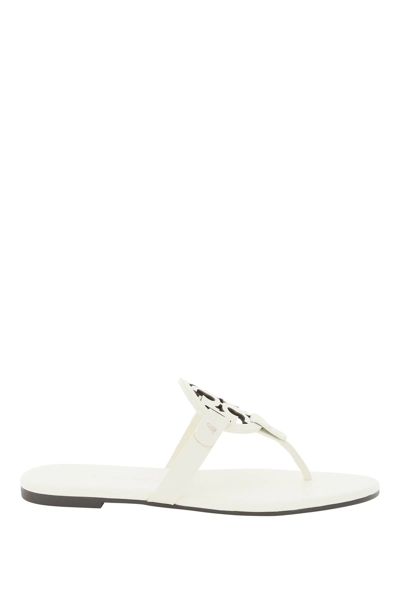 Tory Burch Miller Thong-strap Sandals In White