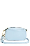 Madewell Mini The Leather Carabiner Crossbody Bag In Dusty Pool