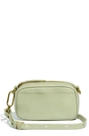 Madewell Mini The Leather Carabiner Crossbody Bag In Frosted Willow