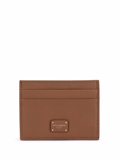 Dolce E Gabbana Women's Brown Leather Card Holder