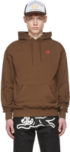 Icecream Signet Logo-print Cotton-jersey Hoody In Brown