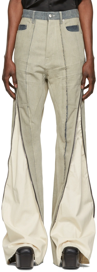 Rick Owens Taupe Bolan Jeans In 1621 Hustler/natural