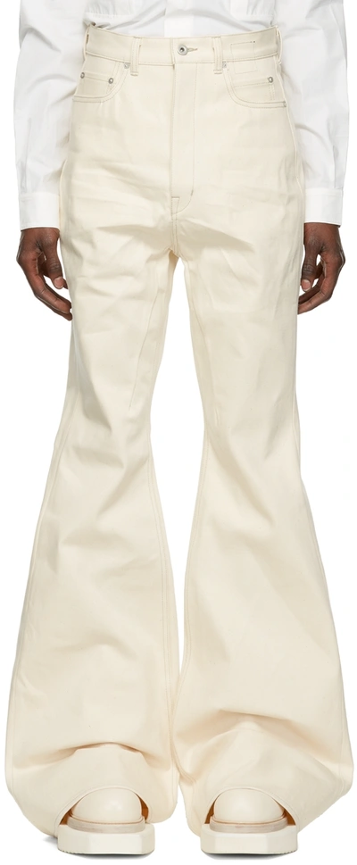 Rick Owens Off-white Bolan Bootcut Trousers | ModeSens