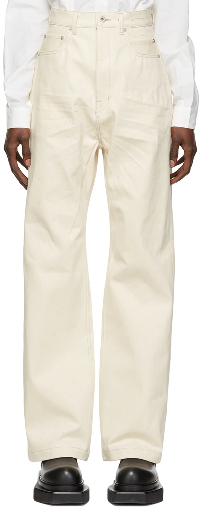 Rick Owens Off-white Geth Jeans In 21 Natural