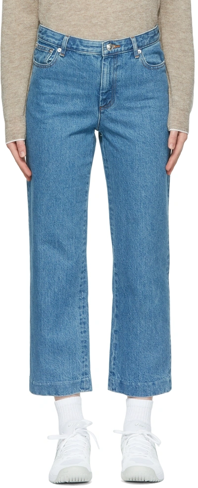 A.p.c. New Sailor Ankle-length Jeans In Blue