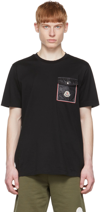 MONCLER BLACK COTTON T-SHIRT