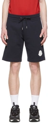 MONCLER NAVY COTTON SHORTS