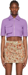Ambush Purple Nylon Shirt In Blossom