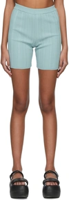Marco Rambaldi Blue Viscose Shorts In 06 Azure