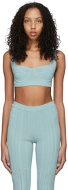Marco Rambaldi Blue Viscose Bra In 06 Azure