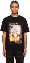 JUST CAVALLI BLACK COTTON T-SHIRT