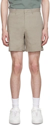 Theory Taupe Curtis Shorts In Tapir