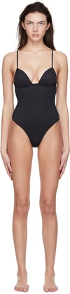 Fleur Du Mal Cupped Non-wire Bodysuit In 0100 Black