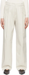 Rosetta Getty Grey Cotton Trousers In Stone