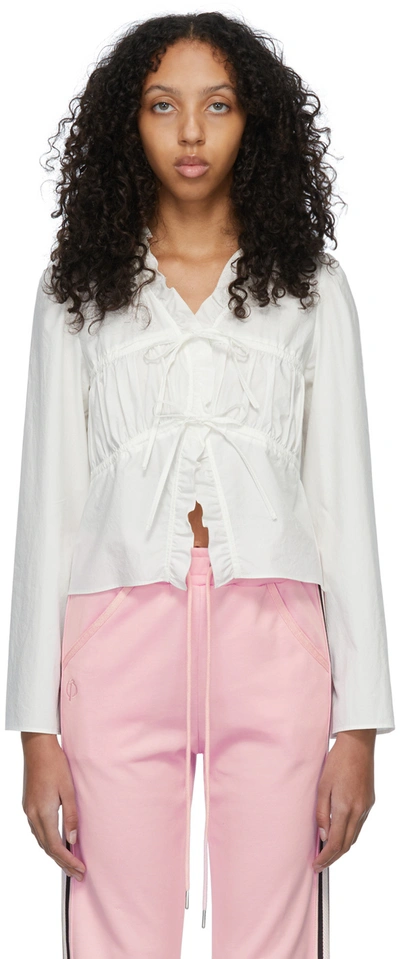 Theopen Product White Cotton Blouse | ModeSens