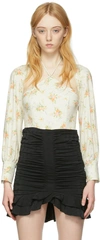 Kijun White Polyester Bodysuit In Print