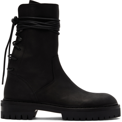 Ann Demeulemeester Black Louisa Boots In 099 Black