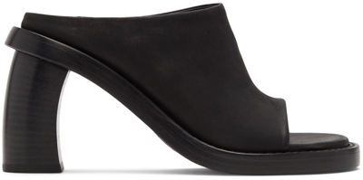 Ann Demeulemeester Black Clara Heeled Sandals In 099 Black