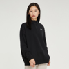 Nike Mini Swoosh Oversized 1/4 Zip Sweatshirt In Black