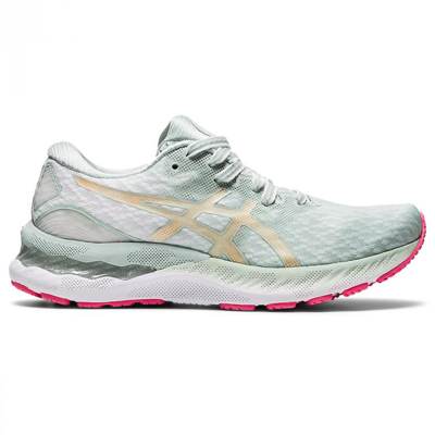Asics 亚瑟士跑鞋女gel-nimbus 23旗舰缓冲运动鞋 In Lichen Rock/champagne