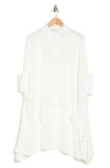Patrizia Luca Oversized High/low Blouse In White