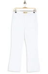 Democracy Ab Tech High Rise Crop Kick Flare Jeans In White