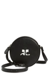 Courrèges Courreges Reedition Leather Circle Bag In Black