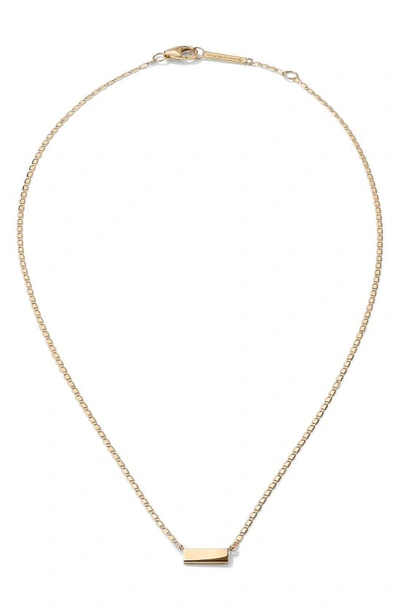 Lana Jewelry 14k Gold Bar Necklace