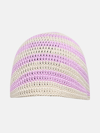 AMISH LILAC AND BEIGE COTTON HAT