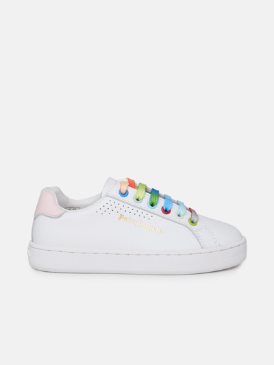 Palm Angels White Leather Blend Palm One Sneaker