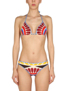 La Doublej Graphic-print Bikini Bottoms In Multicolour