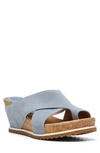 Donald Pliner Sisu Wedge Sandal In Denim-den