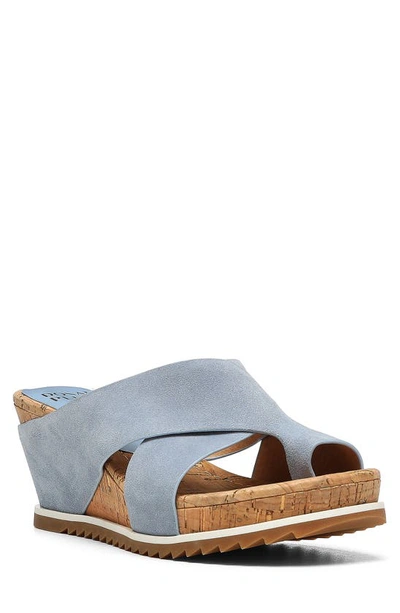 Donald Pliner Sisu Wedge Sandal In Denim-den