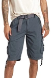 X-ray Men's Belted D-ring Cargo Shorts In Steel
