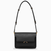 MARNI BLACK SAFFIANO LEATHER TRUNK SMALL BAG